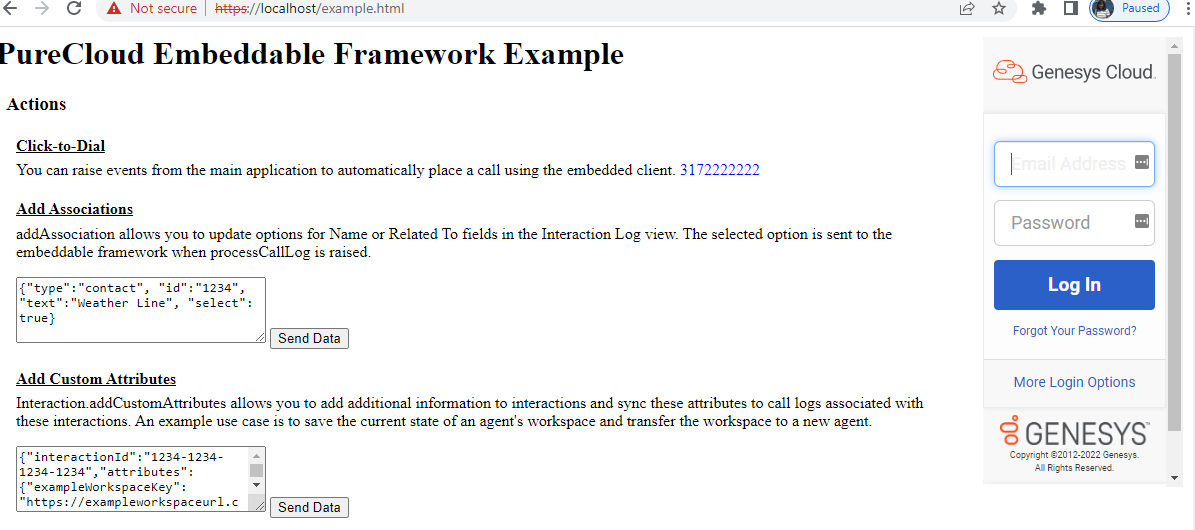 EmbedFramework with SSO - setting not to Auto Pop Up Login Window -  Embeddable Framework - Genesys Cloud Developer Forum