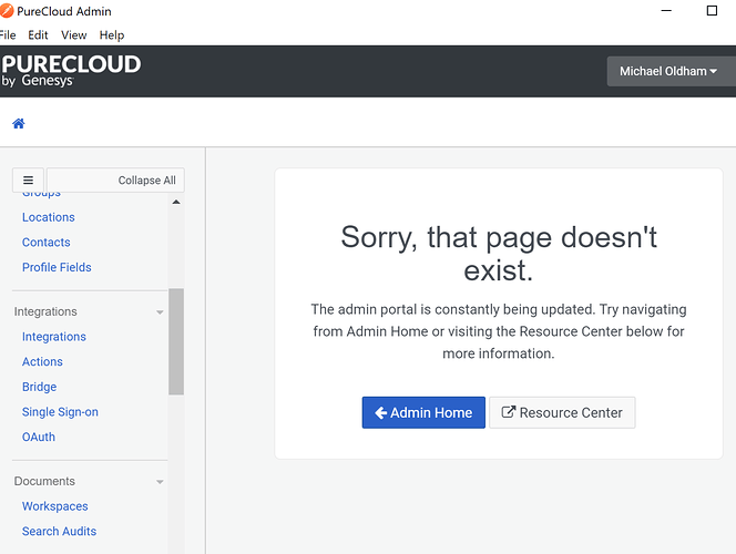 page does not exist error