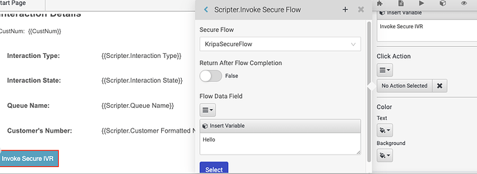 Unable To Retrive Script Variables As Partipant Data In A Secure Flow 