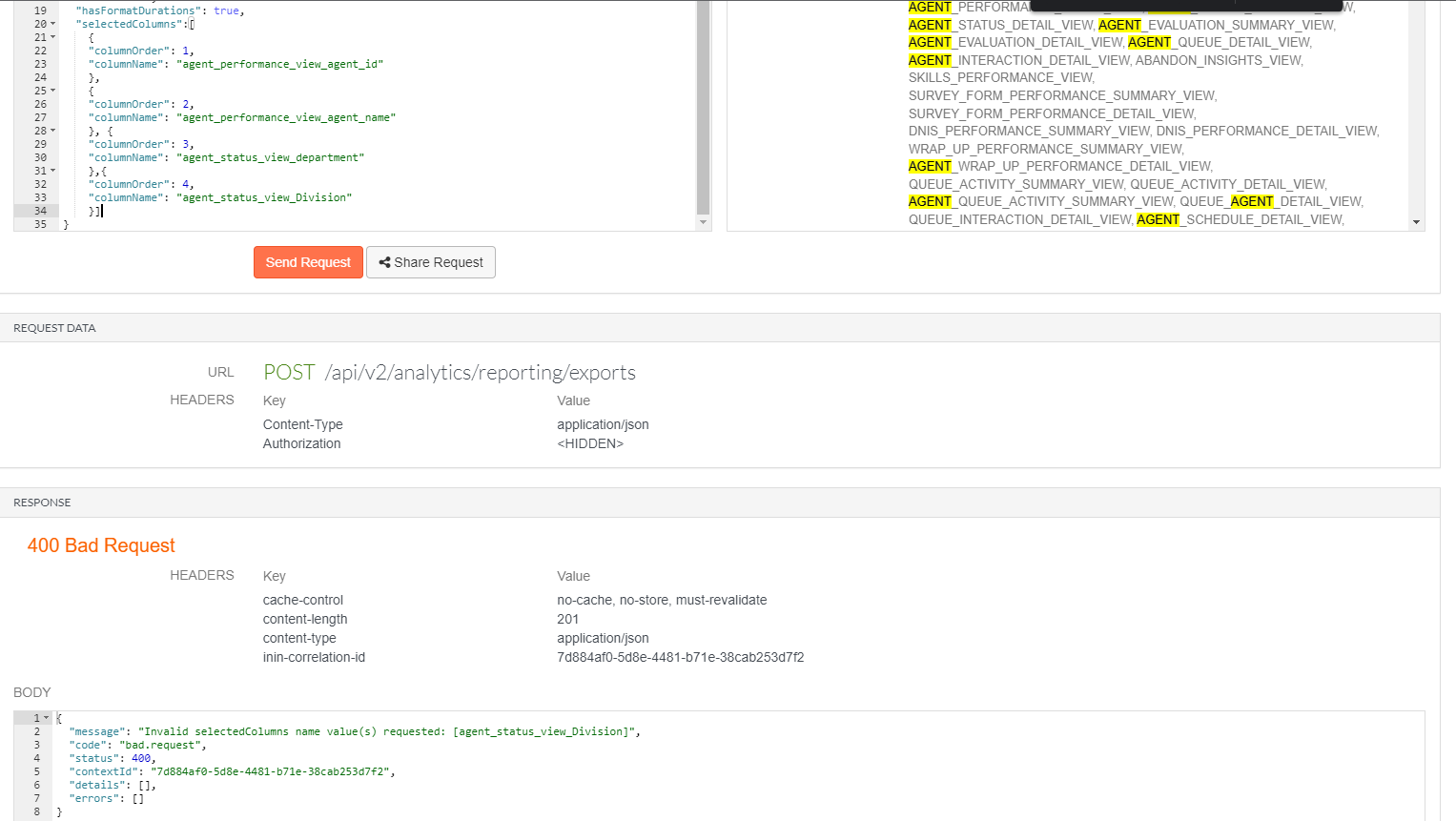 api-view-type-enum-name-of-column-to-refer-analytics-and-reporting-genesys-cloud-developer-forum