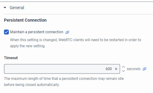 Genesys persistent connections